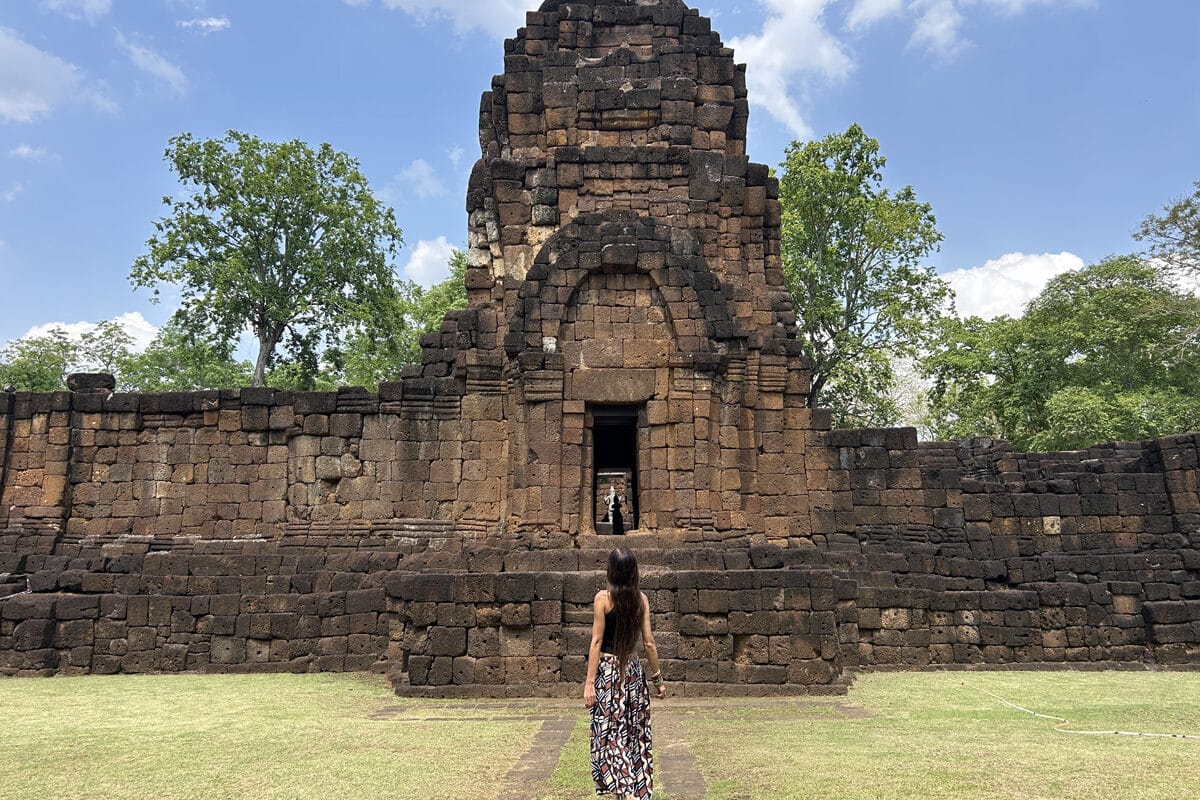 khmerskie ruiny w Kanchanaburi Muang Sing Historical Park
