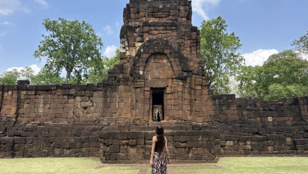 khmerskie ruiny w Kanchanaburi Muang Sing Historical Park