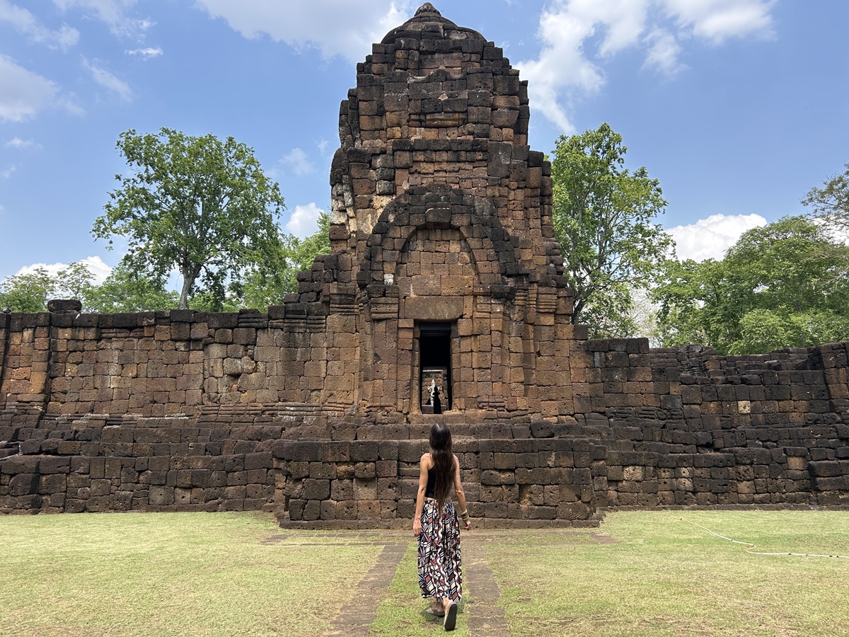khmerskie ruiny w Kanchanaburi Muang Sing Historical Park